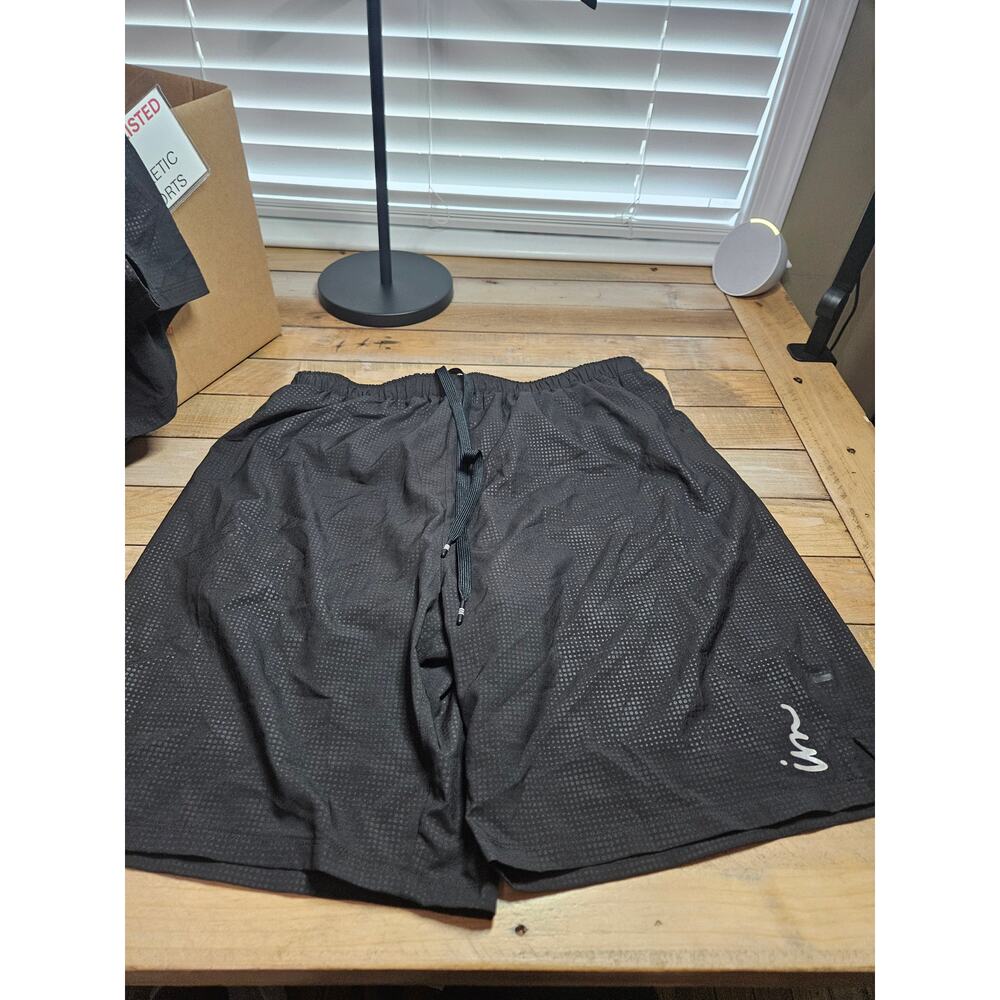PacSun Imperial Motion Lined Black Mesh Shorts Size XL